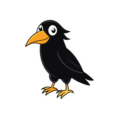Raven Cartoon vector
