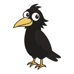 Raven Cartoon vector