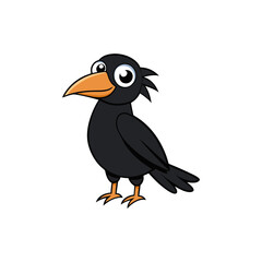 Raven Cartoon vector