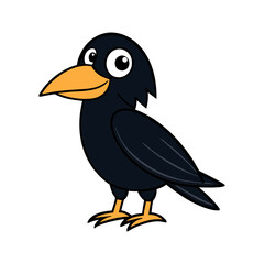 Raven Cartoon vector