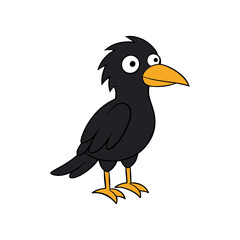 Raven Cartoon vector