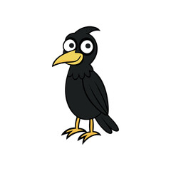 Raven Cartoon vector