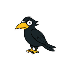 Raven Cartoon vector
