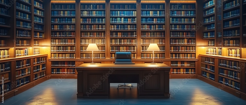 Aufkleber Virtual learning environment, modern online library with digital resources, sleek user interface, instant access to educational content, techdriven education