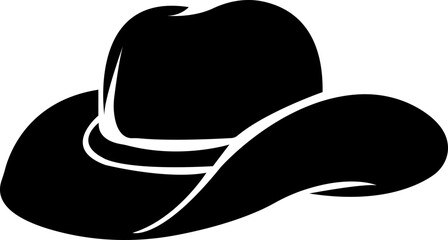 cowboy hat silhouettes icon, headdress symbol, cap signs, bonnet silhouette, fedora shape, bowler, trilby, baseball cap, isolated on transparent background, used for mobile apps, web design elements