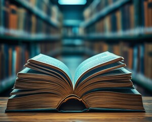 Fototapeta premium Advanced online library, interactive internet education platform, modern digital resources, accessible knowledge and learning tools, future of education