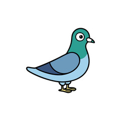 Pigeon Cartoon vector