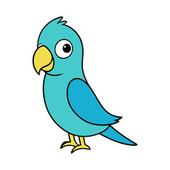 Parakeet Cartoon vector