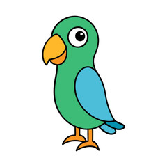 Parakeet Cartoon vector