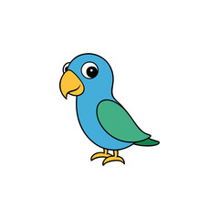 Parakeet Cartoon vector