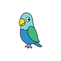 Parakeet Cartoon vector