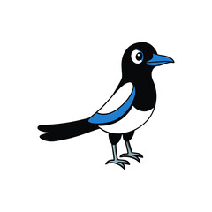 Magpie Cartoon vector
