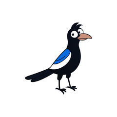 Magpie Cartoon vector