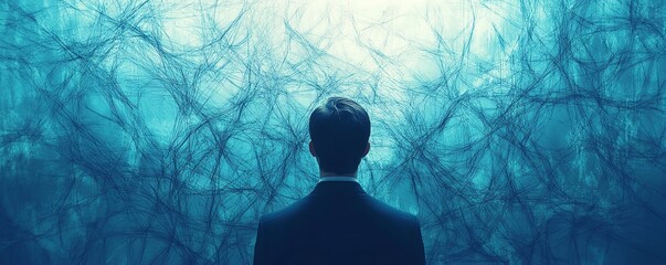 Chaotic and complex management system, tangled decision tree, messy business process, showcasing confusion and inefficiency in corporate workflow and decisions