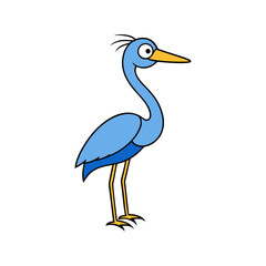 Heron Cartoon vector