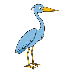 Heron Cartoon vector