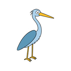 Heron Cartoon vector