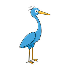 Heron Cartoon vector