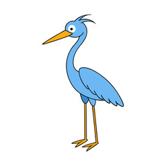 Heron Cartoon vector