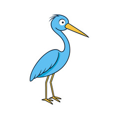 Heron Cartoon vector