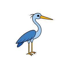 Heron Cartoon vector