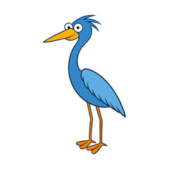 Heron Cartoon vector