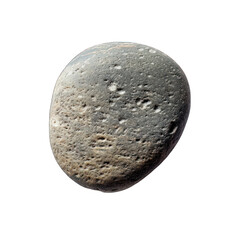 Sea pebbles isolated on transparent background