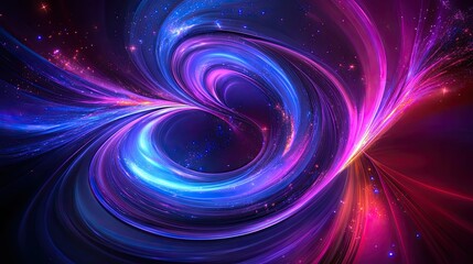 Fototapeta premium Abstract digital illustration depicting a glowing