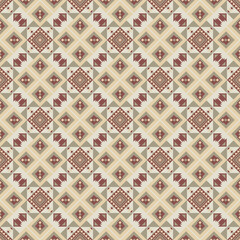 American tribal ethnic native pattern seamless.Traditional Navajo,Aztec,Apache,Southwest and Mexican style fabric pattern.Abstract vector motif pattern.For fabric,clothing,blanket,woven,wrap,decorate.