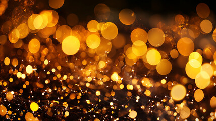 Abstract Gold Christmas Background 
