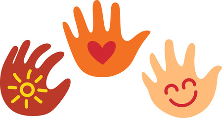 Obraz premium Kindness Hand Illustration