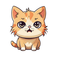 Obraz premium The kitten has a light brown body doll