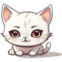 Obraz premium The kitten has a light brown body doll
