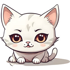 Obraz premium The kitten has a light brown body doll