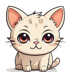 Fototapeta premium The kitten has a light brown body doll
