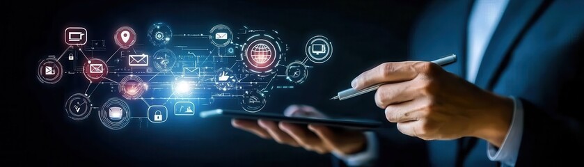 Digital transformation strategies business meeting technology insights corporate environment professional viewpoint innovation concepts