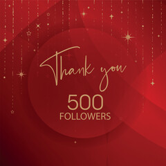 Thank you 500 followers card	