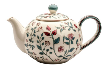 Beautifully designed ceramic teapot with floral patterns, ideal for afternoon tea and home decor