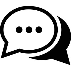 Simple vector icon chat