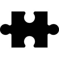 Simple vector icon puzzle
