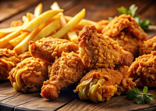 Juicy broasted chicken, perfectly crisp fries: fast food perfection.