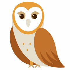 owl on a branch in the forest