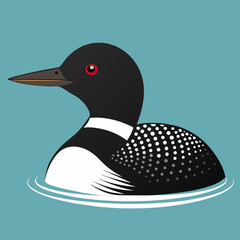 illustration of a loon
