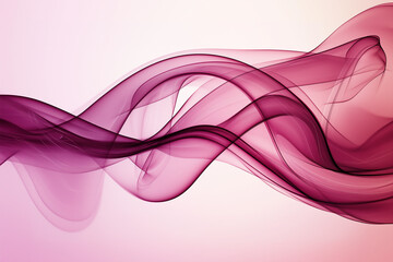 ピンクと紫のグラデーションが美しい、流れるような抽象的イメージの波