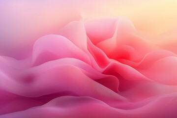 柔らかなワインレッドの波模様、優雅に流れる抽象的イメージ