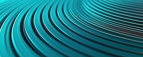 Blurred abstract background concept. Abstract turquoise lines create a mesmerizing pattern of depth and rhythm.