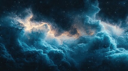 Fototapeta premium Abstract Cosmic Spiral Galaxy Illustration in Deep Space Background