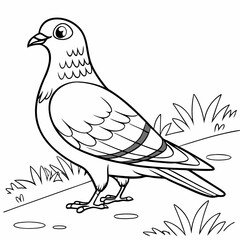 bird coloring page ,kids coloring page , coloring page for kids, animal coloring page, KDP, Animal Coloring Page For Kids