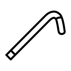 Walking Stack Vector Line Icon Design