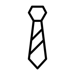 Necktie Vector Line Icon Design